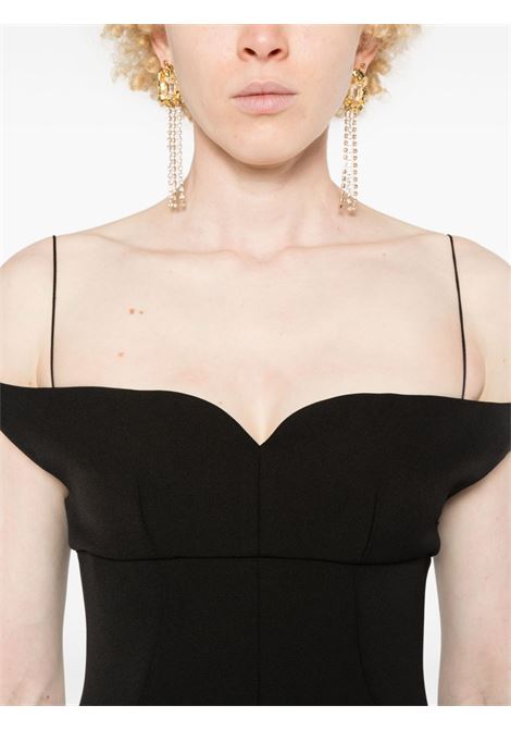 Black off-shoulder midi dress Philosophy di Lorenzo Serafini - women PHILOSOPHY DI LORENZO SERAFINI | 040457280555